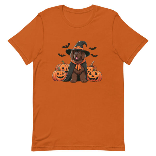 Brown Newfoundland Witch Halloween Shirt - Image 4