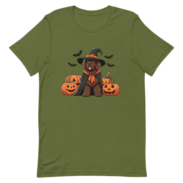 Brown Newfoundland Witch Halloween Shirt - Image 5